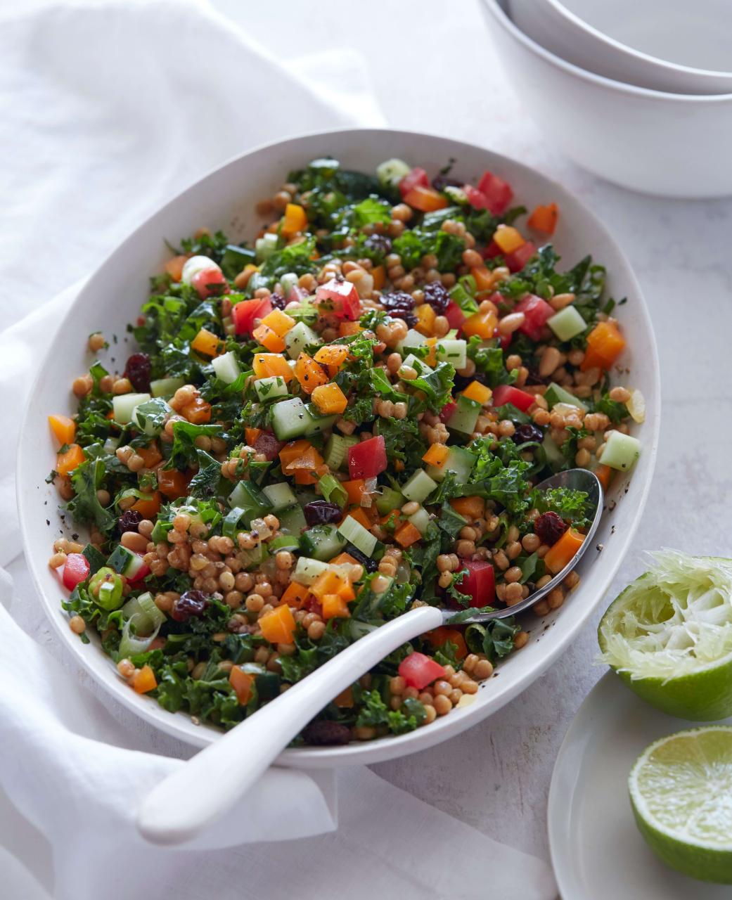 Israeli Couscous and Kale Salad - Forks Over Knives
