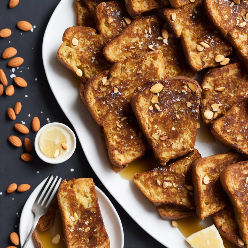 Crunchy Almond Panettone French Toast Recipe | Recipes.net