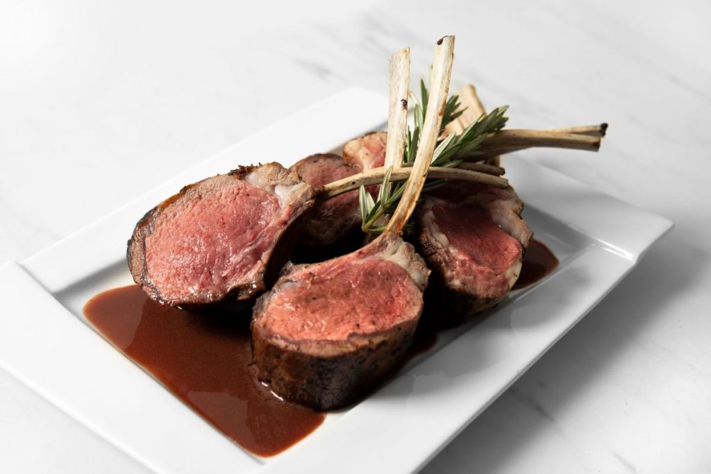 Nugget Markets Pan-Roasted Rack of Lamb with Red Wine Dijon Demi-Glace  Recipe