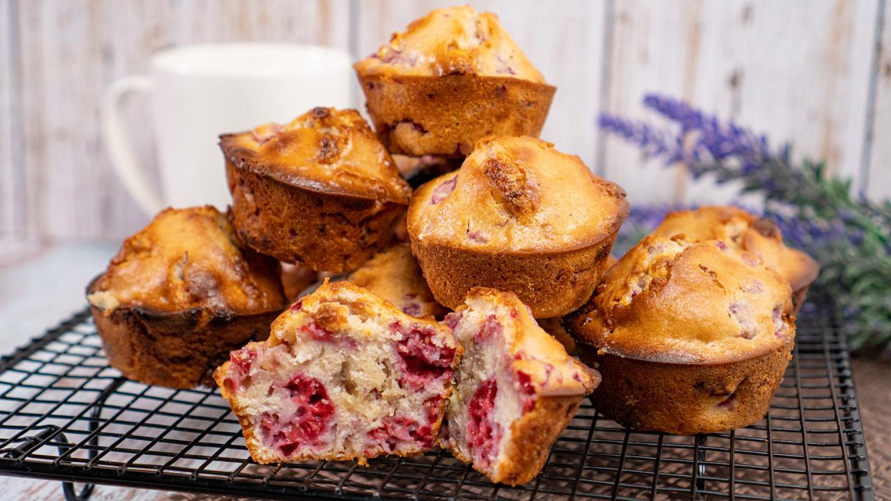 Raspberry-White Chocolate Muffins Recipe - Recipes.net